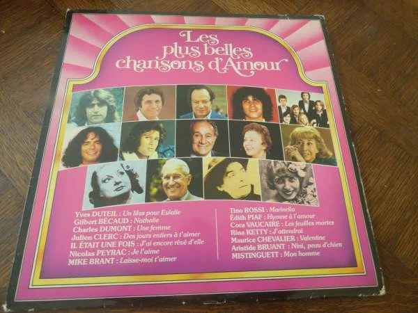 33 t "les plus belle chansons d'amour" - CD, DVD & Vinyles - Saint-Satur (18300)