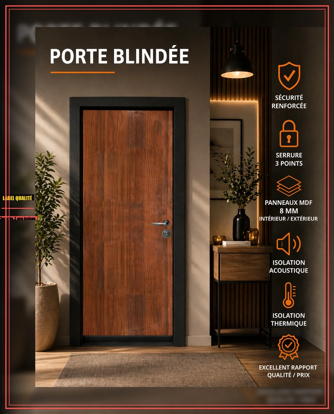 Porte blindée disponible en stock - Bricolage - Lorient (56100)