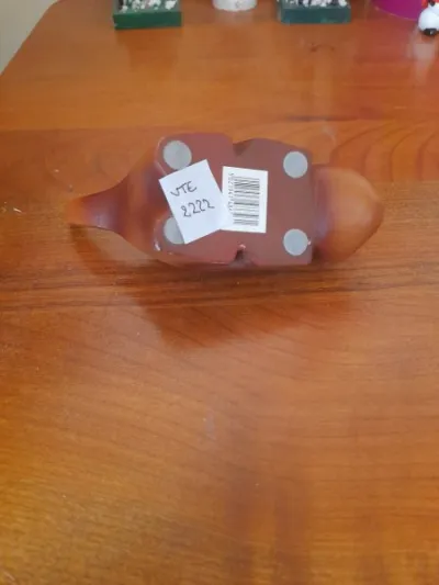 Petit chat sculpté en bois décoratif - photo 3