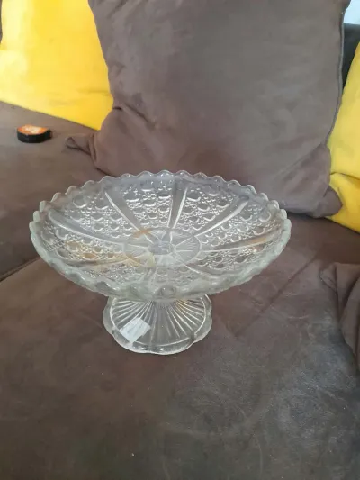 Ancien Compotier ou Coupe à Fruits sur Pied - Arts de la Table