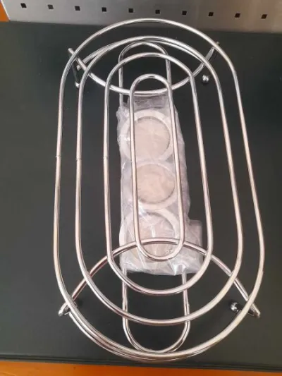 Chauffe plat avec bougie en métal chromé - Décoration - Saint-Satur (18300)