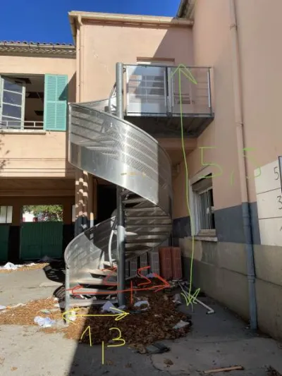 Escaliers colimacon métal - photo 3