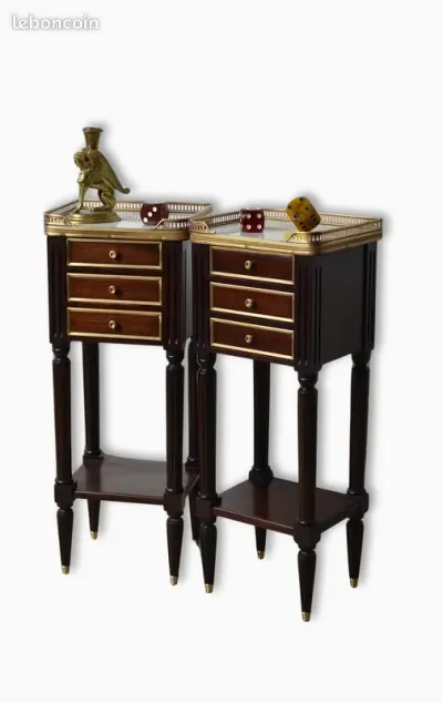 Paire de Chevets de Style Louis XVI - photo 4