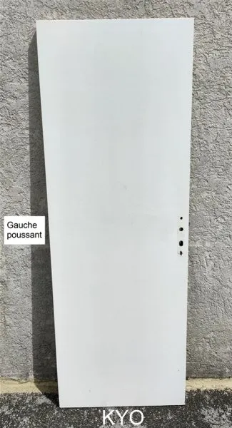 Porte intérieur, bois blanc, gauche poussant - photo 2