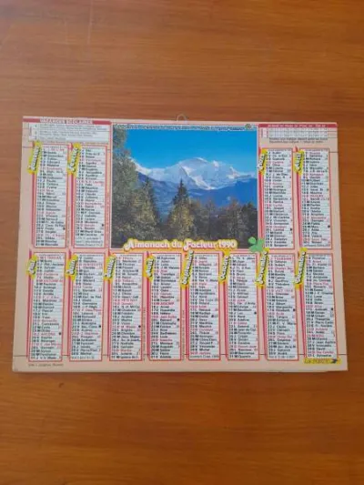 Almanach du facteur 1990 - la poste complet à l'in - photo 2