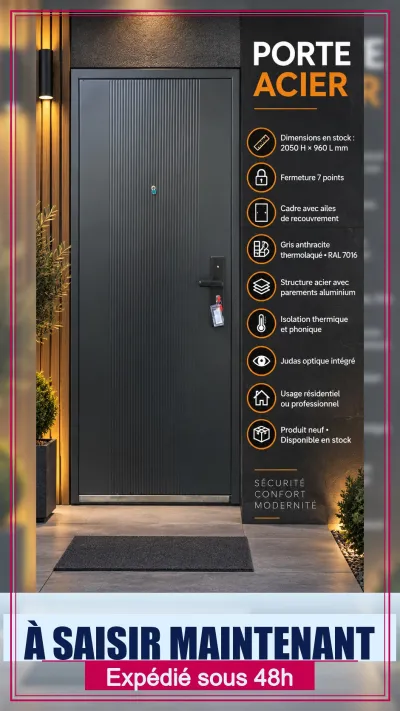 Porte acier aluminium devis personnalisé - Bricolage