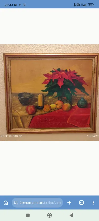 Tableau coloré 80cm x 70cm - Meubles - Auderghem (1160)