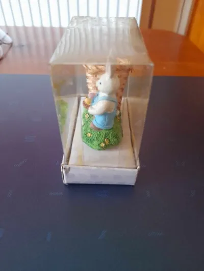 Miniature -petite figurine lapin en céramique - photo 4