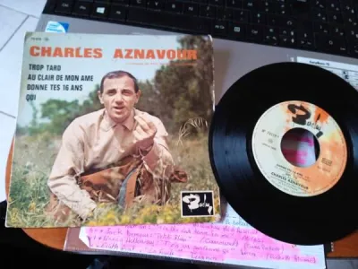 45t " charles aznavour " - photo 2