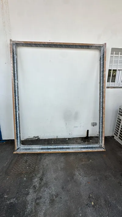 Coulissant en alu 7016 couplets Haut 2150 /L 1800 - Bricolage