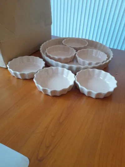 Ensemble plat à tarte en grès - photo 4