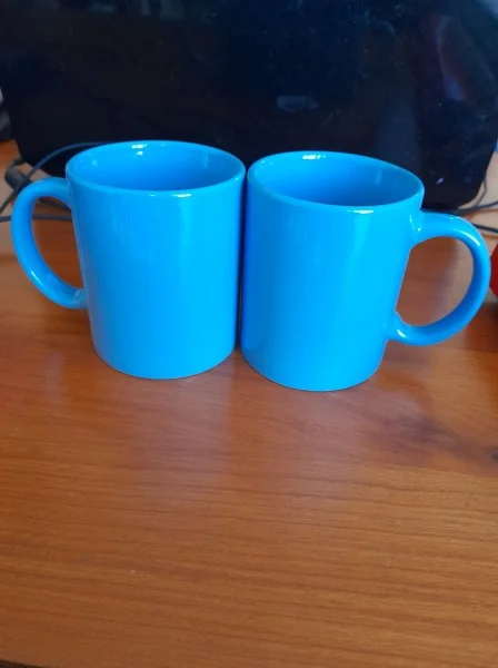 Lot 2 mug bleu en céramique - Collection - Saint-Satur (18300)