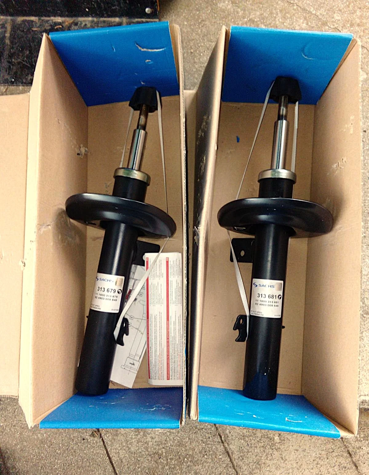 2 amortisseurs avants neufs Sachs pour 207 - Équipements Auto - Monnetier-Mornex (74560)