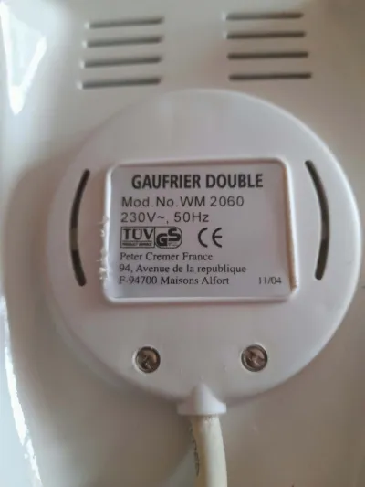 Appareil à Gaufre électrique Blanc -Gaufrier Doubl - photo 4