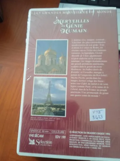 Cassette vhs " merveilles du génie humain " - CD, DVD & Vinyles - Saint-Satur (18300)