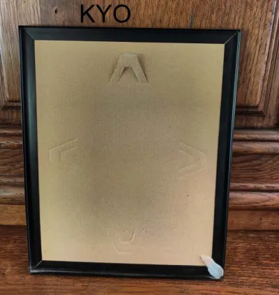 Cadre tableau fleur rose rouge - noir blanc - photo 2