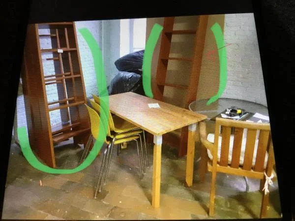 Bibliothèque 2 colonnes de 255 cm x50 cm x25 cm - Bureau - Auderghem (1160)