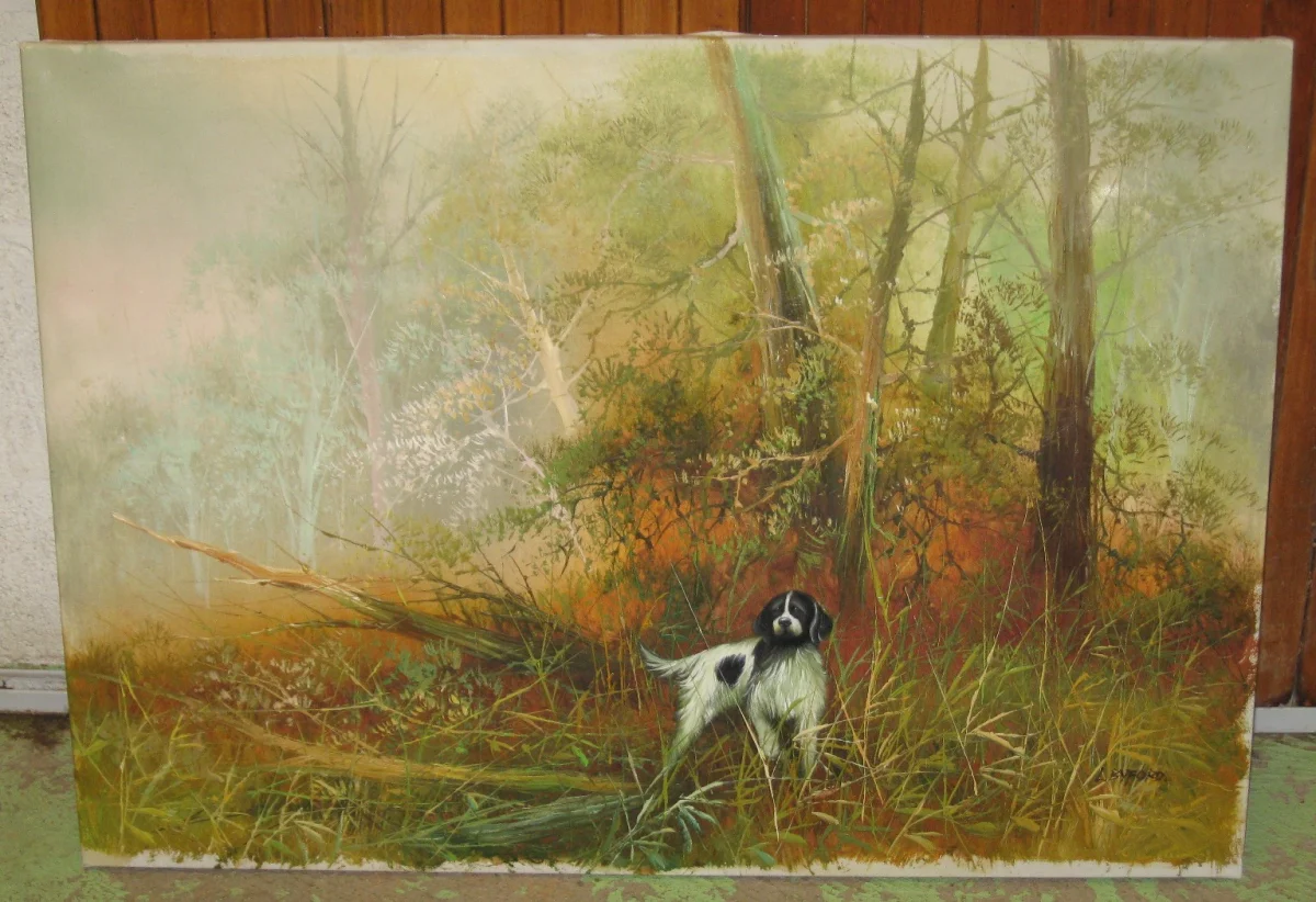 Toile signée l. byford - Collection - Maule (78580)