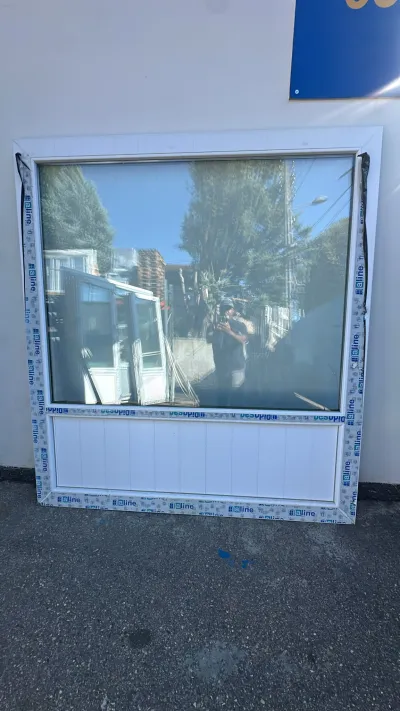 Fixe pvc blanc et champagne avec sous bassement - Bricolage