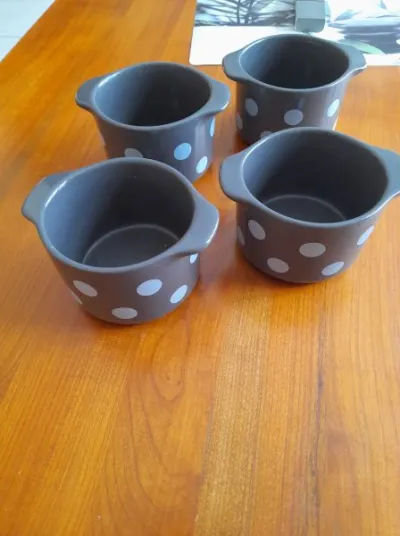 Ensemble 4 ramequins / bols en céramique - photo 4