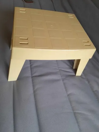 Marche pied pliable en plastique - vintage - photo 4