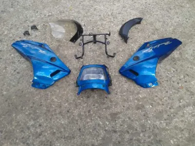 Téte de fourche compl bleu suzuki 600 bandit s1996 - photo 3