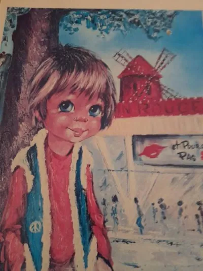 Affiche tableau enfant poulbot le hippy - moulin r - photo 2