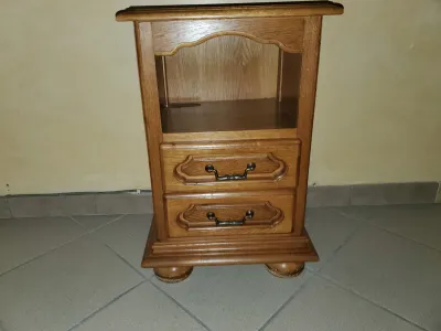 Petit meuble genre table de nuit avec niche et 2 t - photo 3