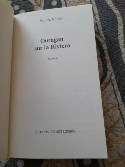 Ouragan sur la riviera - sandra nelson - photo 3