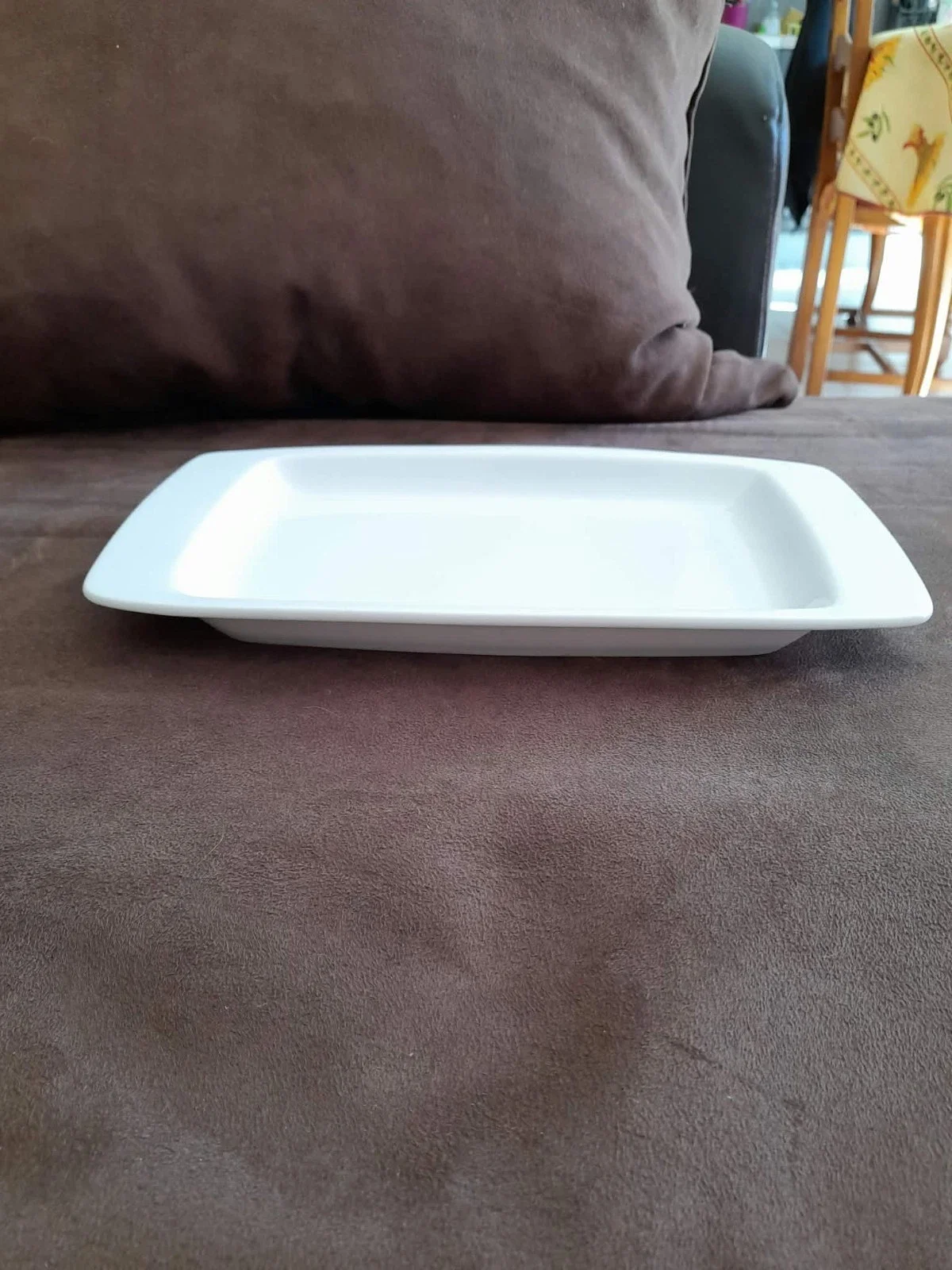 Plat en céramique blanc - Plat apéritif - service - Arts de la Table - Saint-Satur (18300)