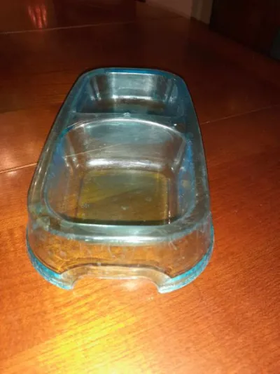 Gamelle en plastique double bacs pour chat - photo 3