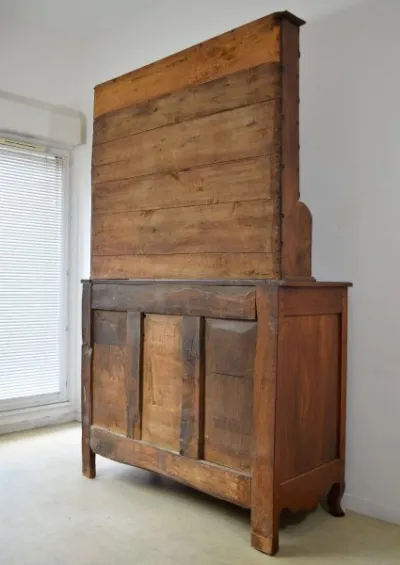 Vaisselier buffet louis xv d'époque en noyer - photo 4