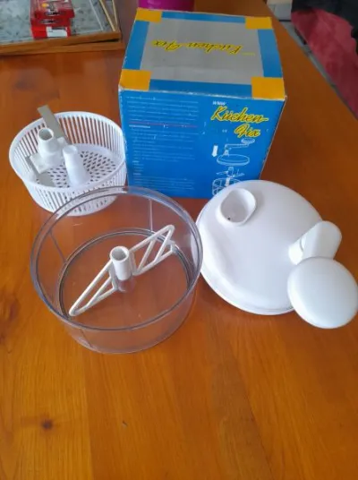 Robot hachoir manuel lame inox fruits légumes - photo 3