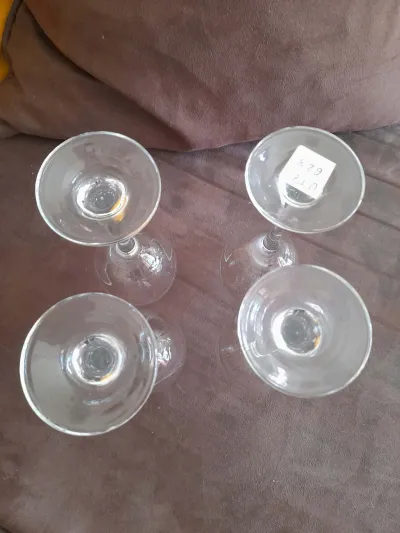 Lot 4 Verres à Vin Transparents Classique - photo 3