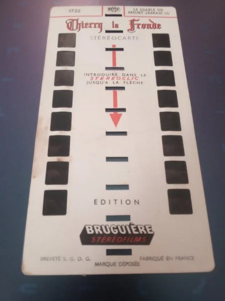 Stéréocarte bruguière n° 3722 thierry la fronde - Collection - Saint-Satur (18300)