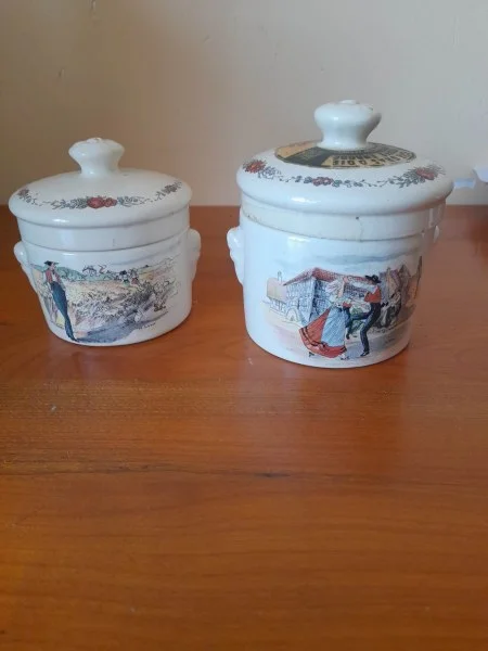 Lot 2 pot a foie gras, en faïence de sarreguemines - Décoration - Saint-Satur (18300)