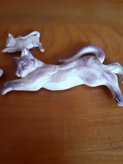 Lot 3 aimants " chat " - réfrégirateur , tableaux - Décoration - Saint-Satur (18300)