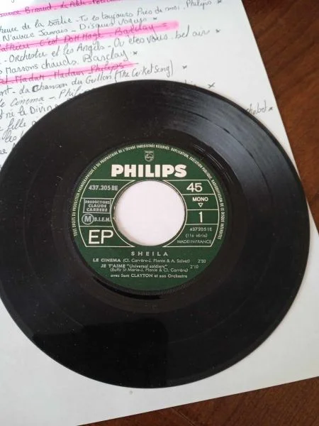 45 t sheila " le cinéma " - CD, DVD & Vinyles - Saint-Satur (18300)