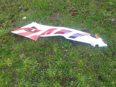 Cache latéral droit blanc rose honda 600 cbr 1993 - photo 3