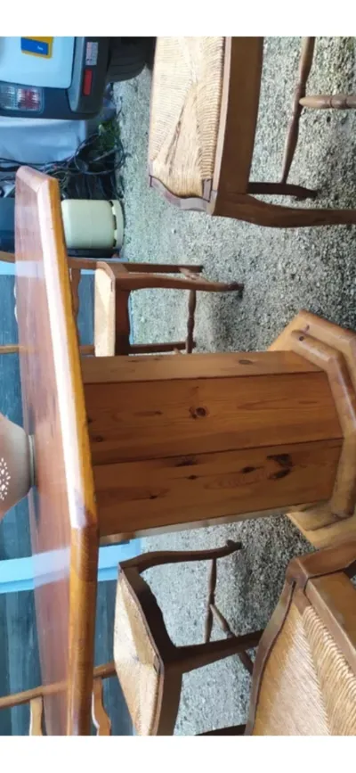 Table octogonale/  et chaises/ - Meubles - France