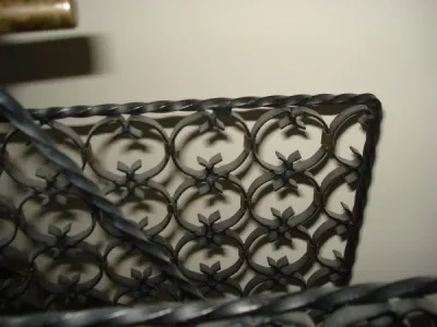 Porte journaux vintage en fer forgé - photo 3