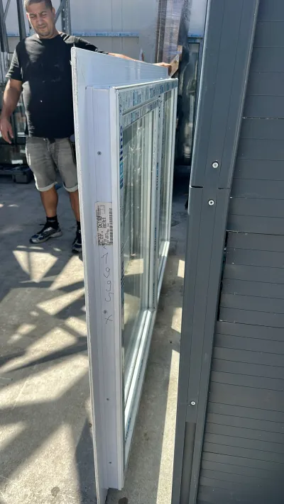 Fenêtre pvc blanc avec un vantail et un fixe - photo 2