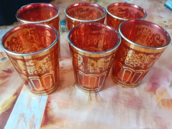Service 6 verres à thé orientale - Collection - Saint-Satur (18300)