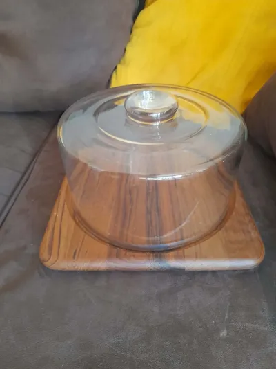 Cloche à fromage Transparente en verre - photo 3