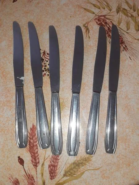 Lot 6 couteaux inox - Collection - Saint-Satur (18300)