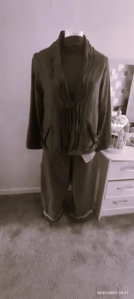 Tailleur pan talon brun - photo 3