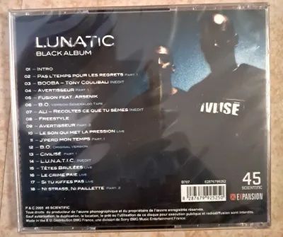 Lunatic - Black album - cd rap fr neuf scellé - photo 2