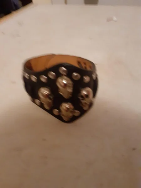 Bracelet de force cuir " tête de mort " - Bijoux & Montres - Saint-Satur (18300)