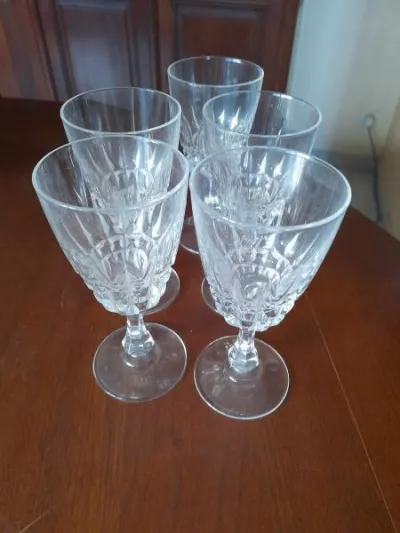 Lot 5 verres taillés en cristal - photo 3