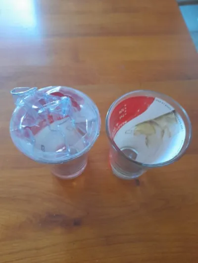 Lot 2 verres publicitaire martini - Collection - Saint-Satur (18300)